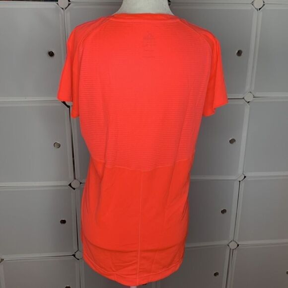 Adidas Supernova Short Sleeve Top Size Large Bright Coral - Picture 3 of 12